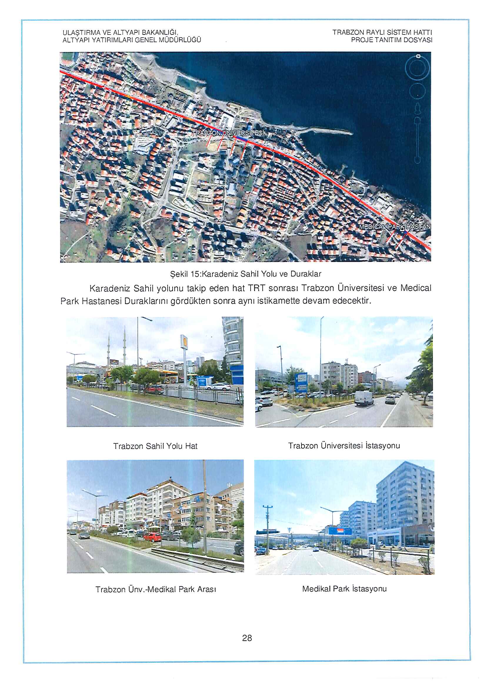 Trabzon Raylı Sistem Hattı ÇED raporu