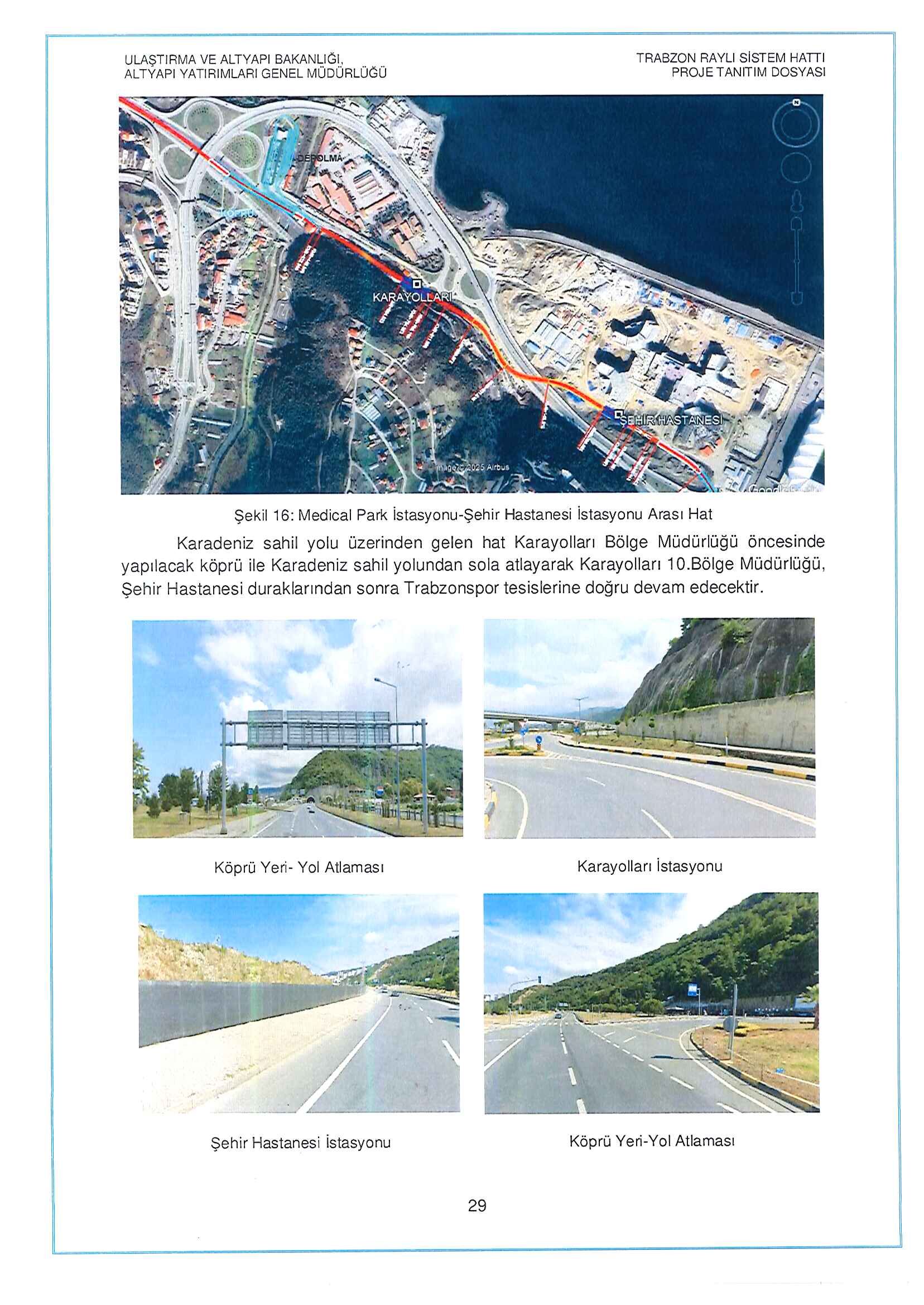 Trabzon Raylı Sistem Hattı ÇED raporu