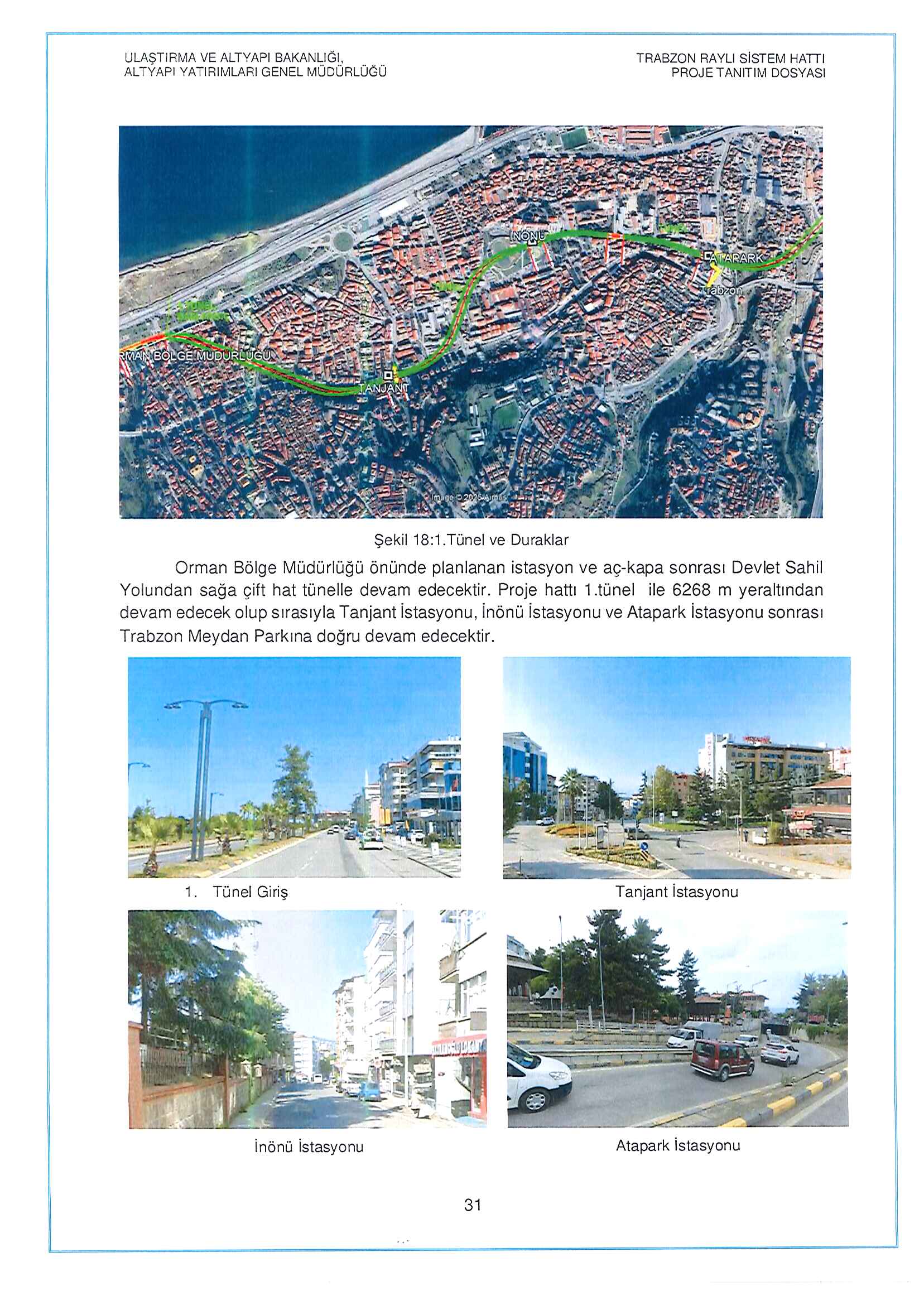 Trabzon Raylı Sistem Hattı ÇED raporu