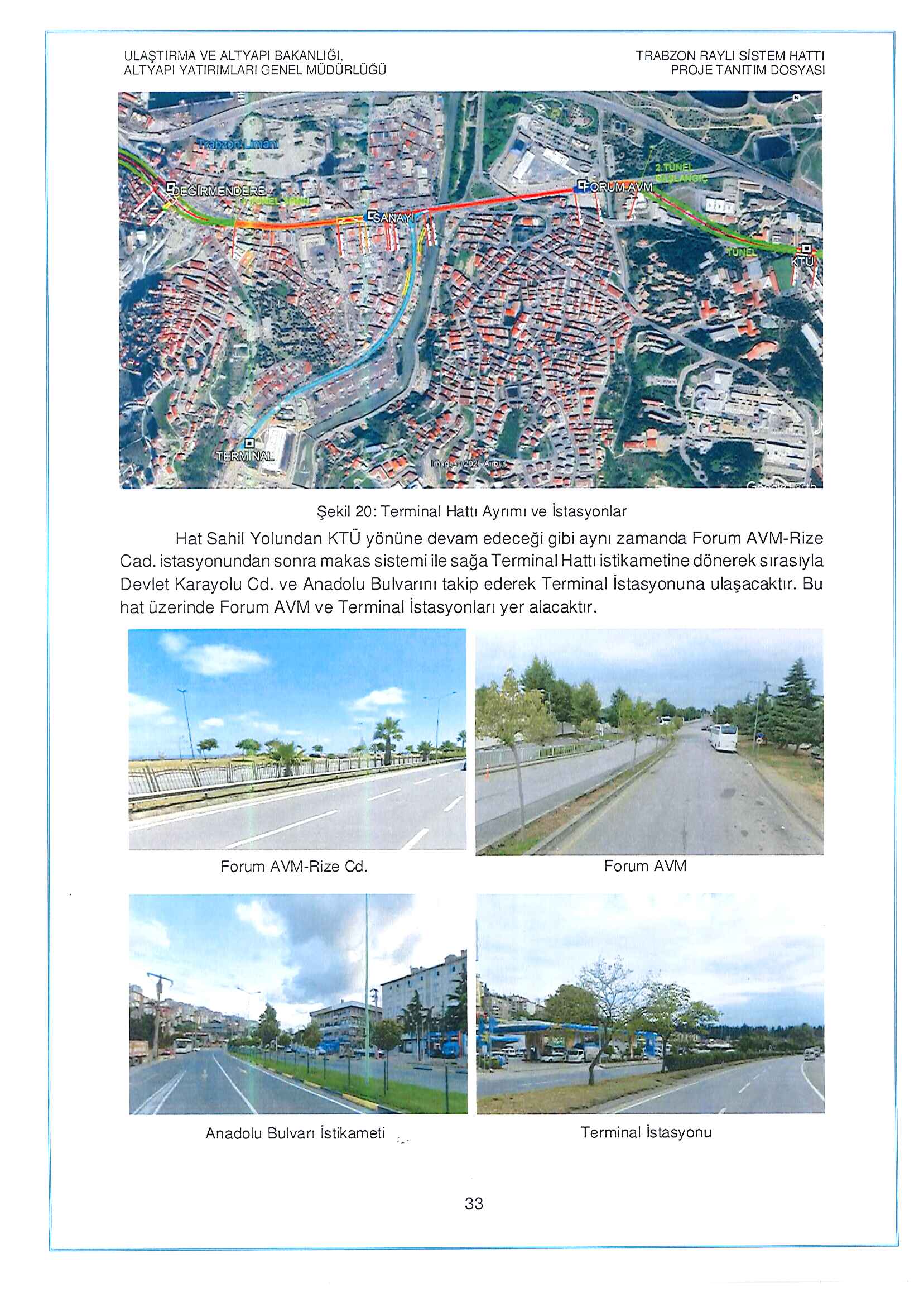 Trabzon Raylı Sistem Hattı ÇED raporu