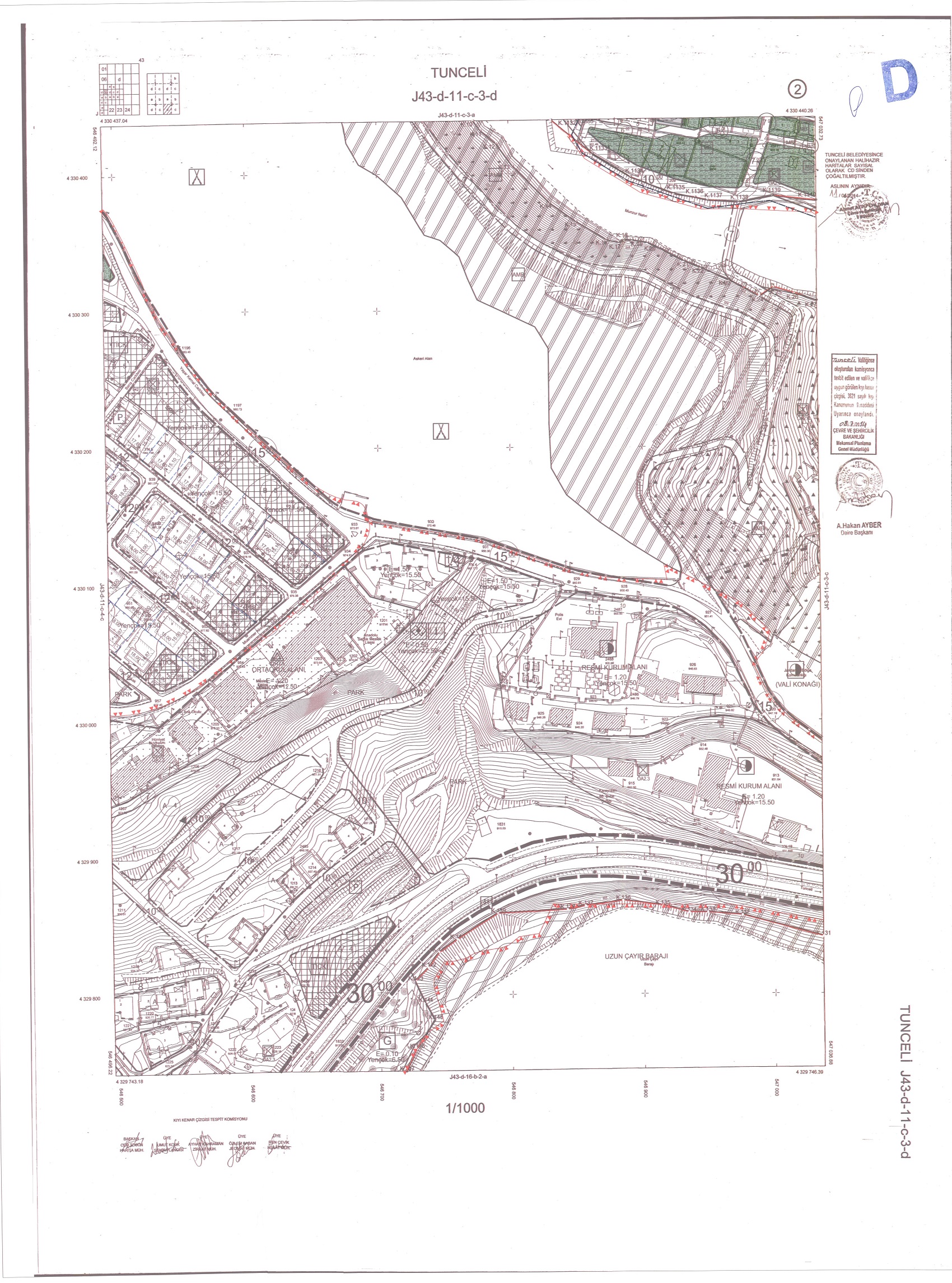 İLAN : Bakanlığımızca İlimiz, Merkez İlçesi, Alibaba Mahallesi, Alpdoğan Mahallesi,Toplam 23.984,00 m²'lik alana ilişkin hazırlanan Millet Bahçesi amaçlı 1/5.000(NİP:621060994) ölçekli nazım imar planı değişikliği