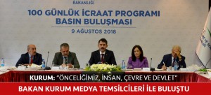 BAKAN KURUM MEDYA TEMSİLCİLERİ İLE BULUŞTU