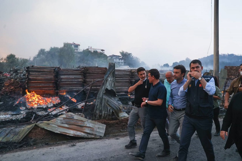 BAKAN KURUM MANAVGAT’TA  ORMAN YANGINLARINA İLİŞKİN DEĞERLENDİRMELERDE BULUNDU