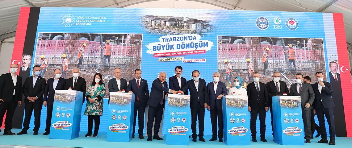 BAKAN KURUM TRABZON’DA ÇÖMLEKÇİ KENTSEL DÖNÜŞÜM PROJESİNİ BAŞLATTI