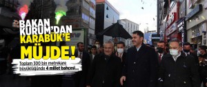 BAKAN KURUM: KARABÜK'E TOPLAM BÜYÜKLÜĞÜ 300 BİN METREKARE OLAN 4 MİLLET BAHÇESİ YAPIYORUZ