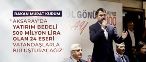 BAKAN MURAT KURUM AKSARAY’DA