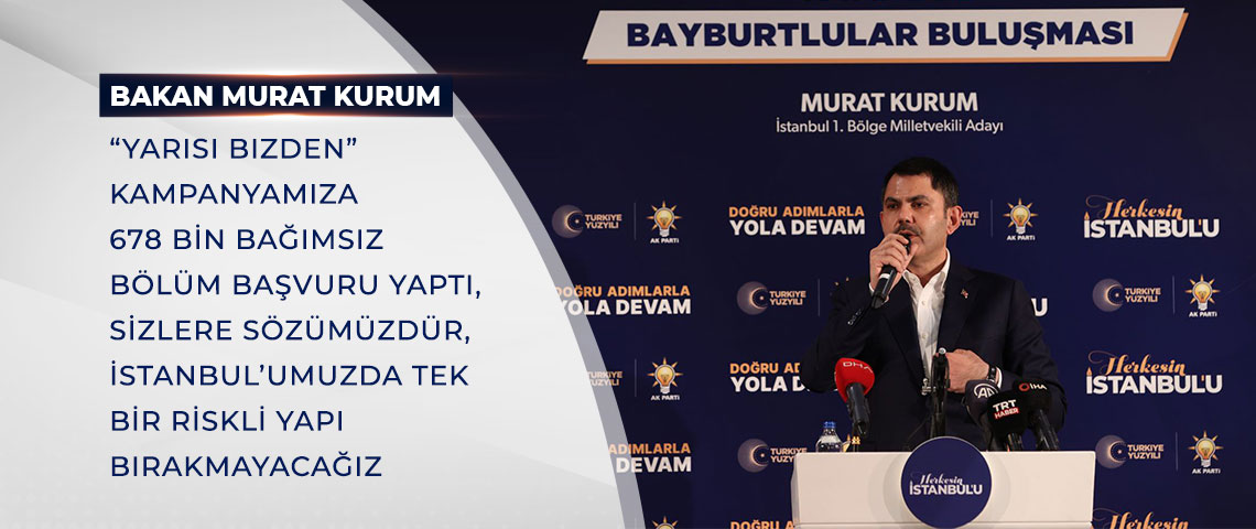 BAKAN KURUM: “YARISI BİZDEN” KAMPANYAMIZA BUGÜN TAM 678 BİN BAĞIMSIZ BÖLÜM BAŞVURU YAPTI