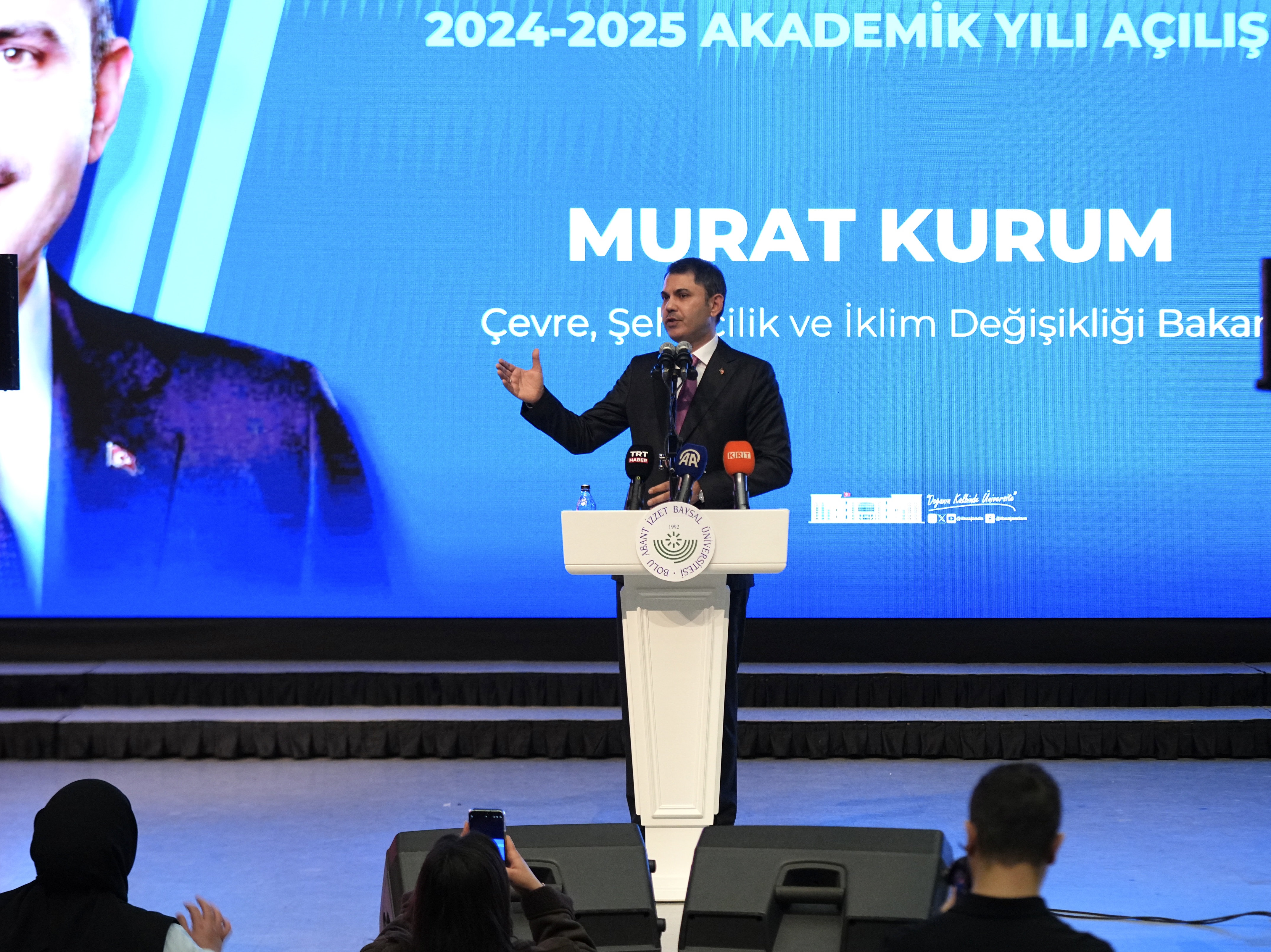 BAKAN KURUM, BOLU İZZET BAYSAL ÜNİVERSİTESİ’NİN 2024-2025 AKADEMİK YILI AÇILIŞ TÖRENİ’NDE KONUŞTU