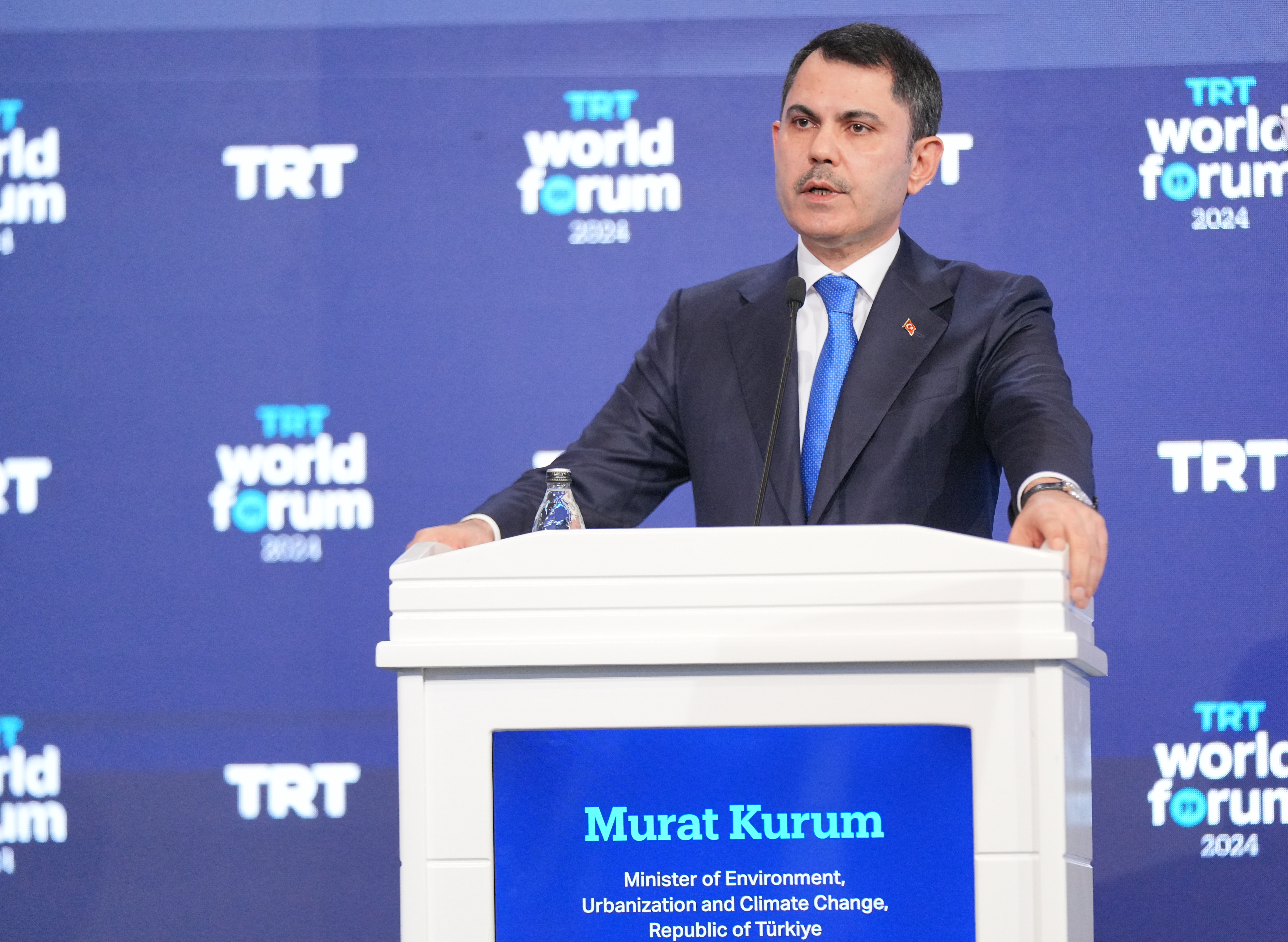 BAKAN KURUM, TRT WORLD FORUM’DA KONUŞTU