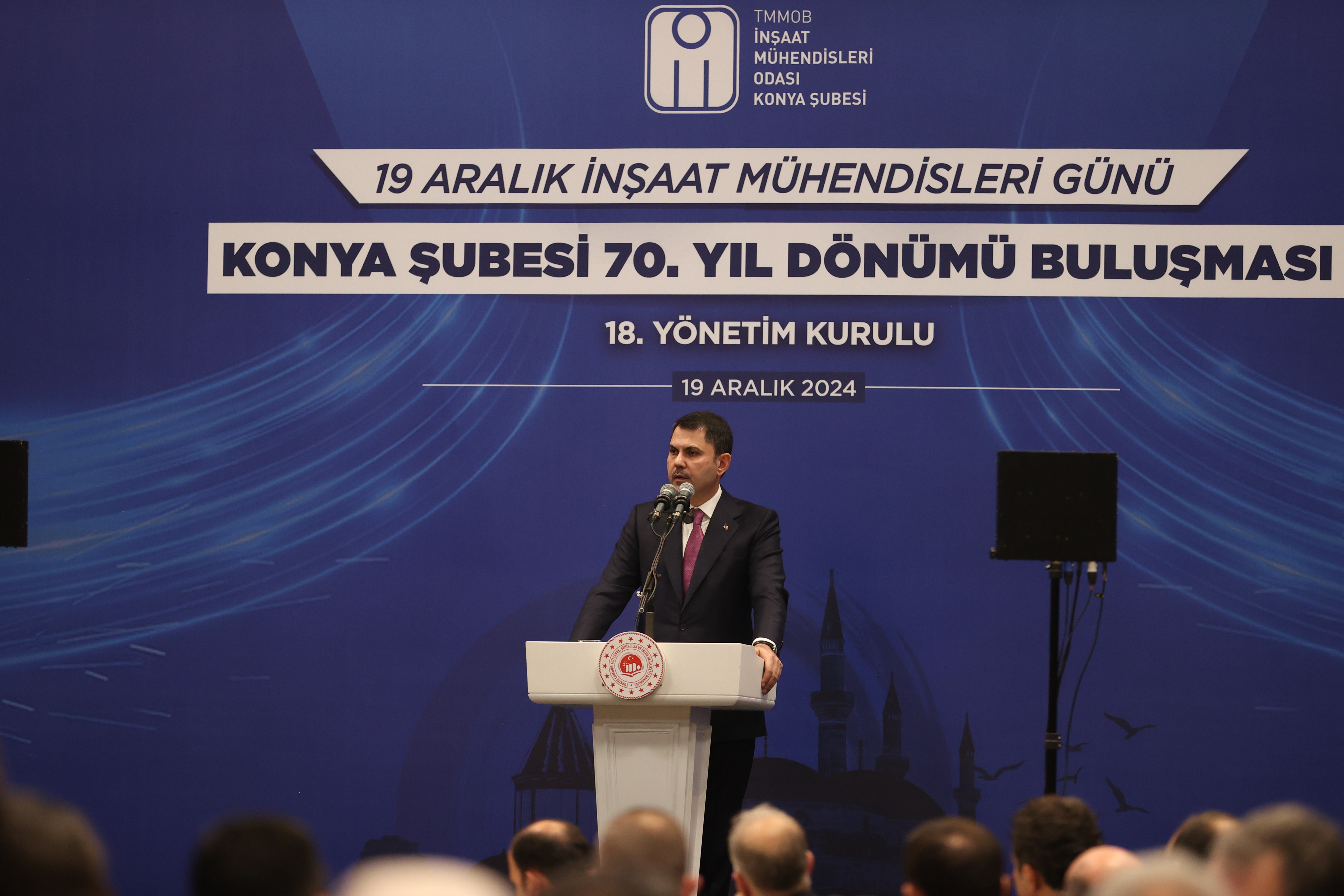 BAKAN KURUM İNŞAAT MÜHENDİSLERİ GÜNÜ’NDE KONUŞTU