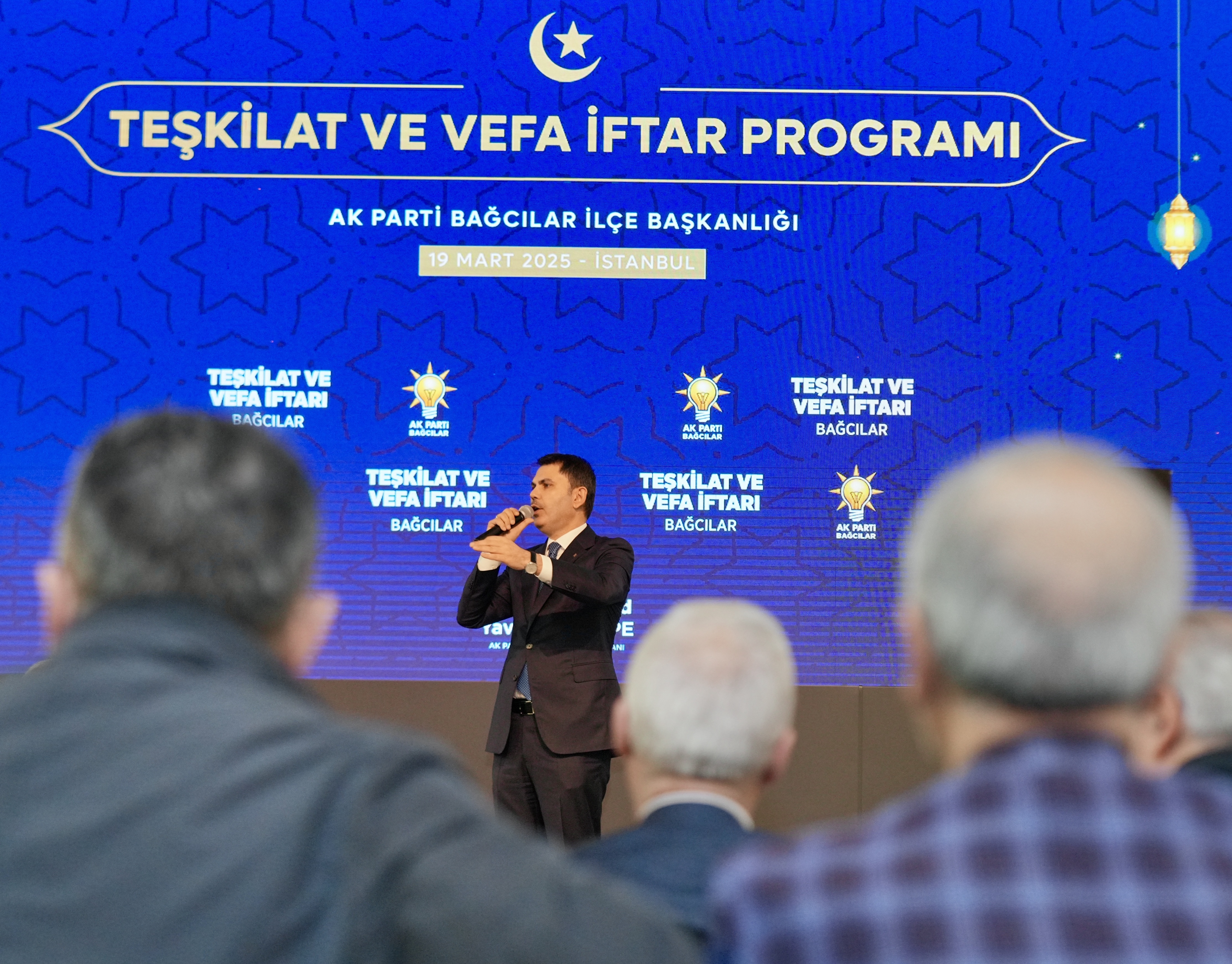 BAKAN KURUM, BAĞCILAR’DA AK PARTİ TEŞKİLAT VE VEFA İFTARI’NA KATILDI