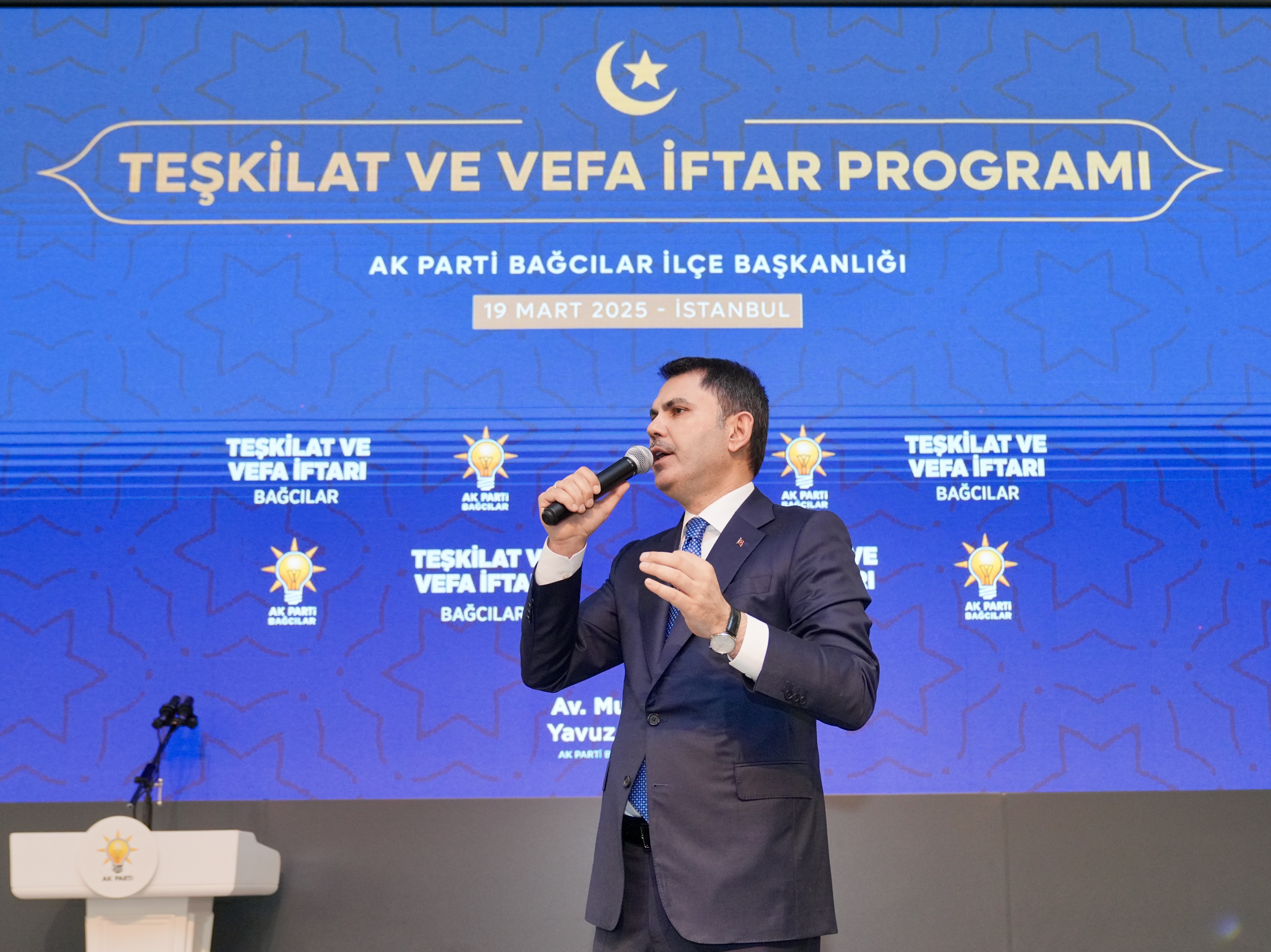 BAKAN KURUM, BAĞCILAR’DA AK PARTİ TEŞKİLAT VE VEFA İFTARI’NA KATILDI