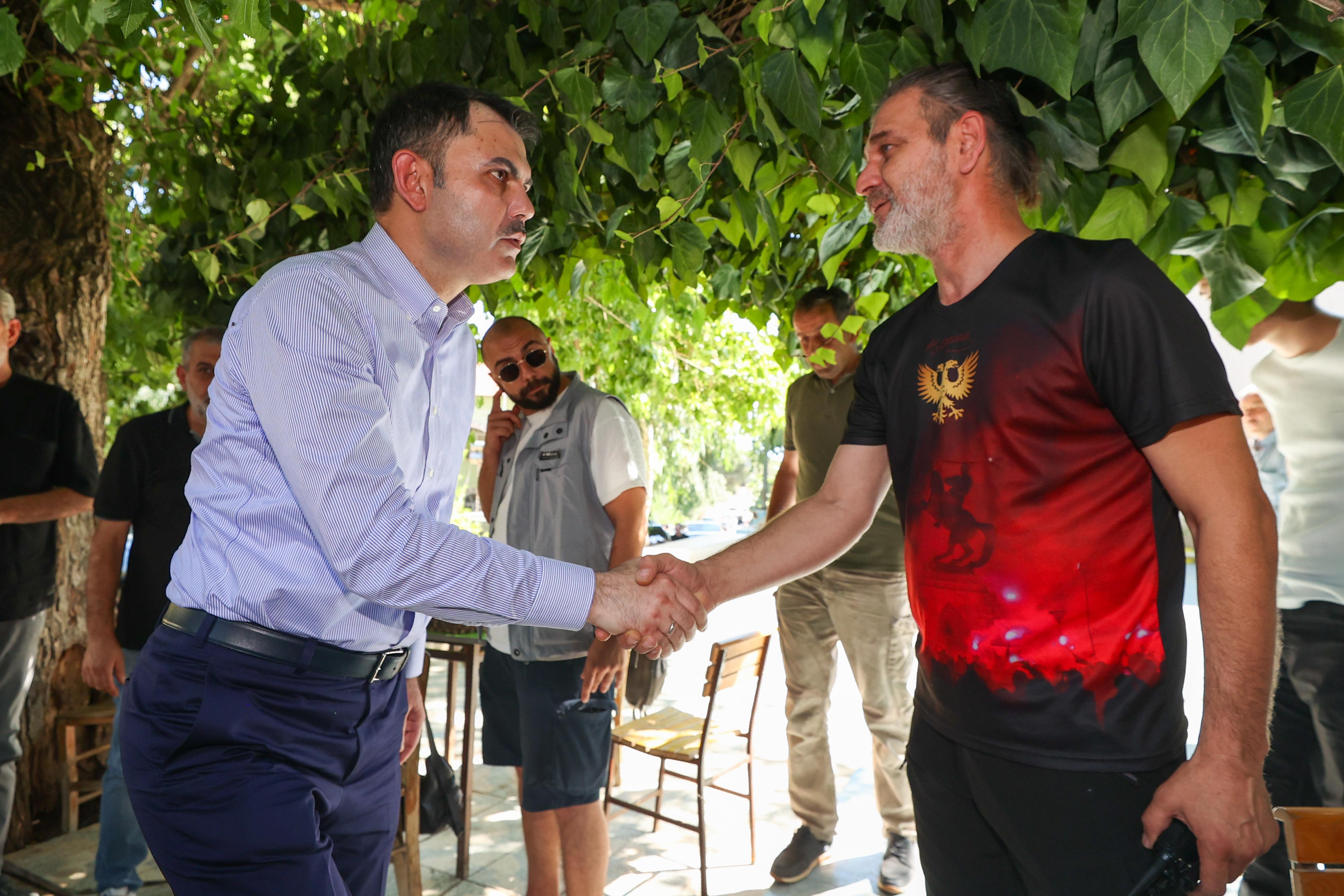 BAKAN KURUM, ORMAN YANGININDAN ETKİLENEN ÖDEMİŞ’TE