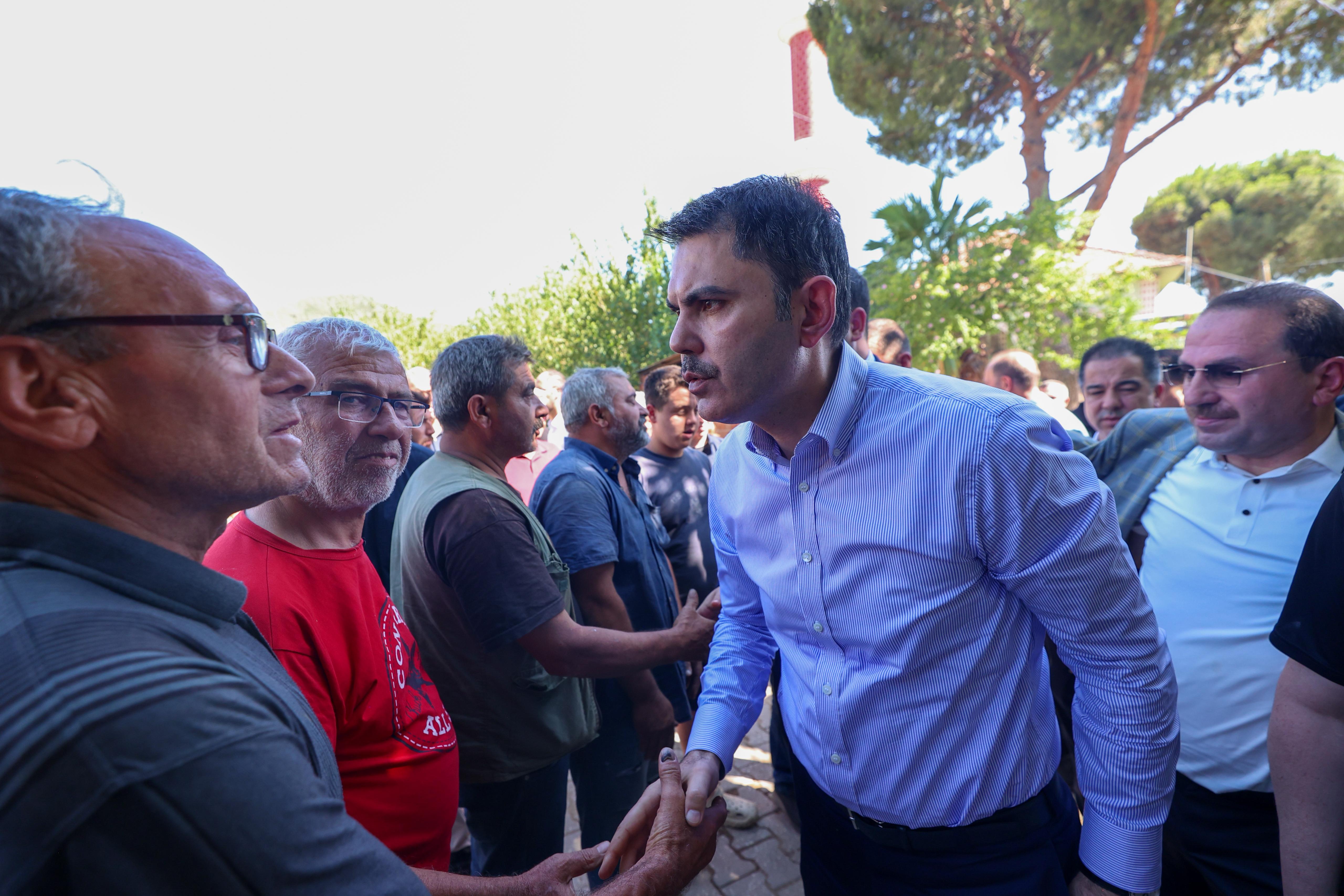 BAKAN KURUM, ORMAN YANGININDAN ETKİLENEN ÖDEMİŞ’TE