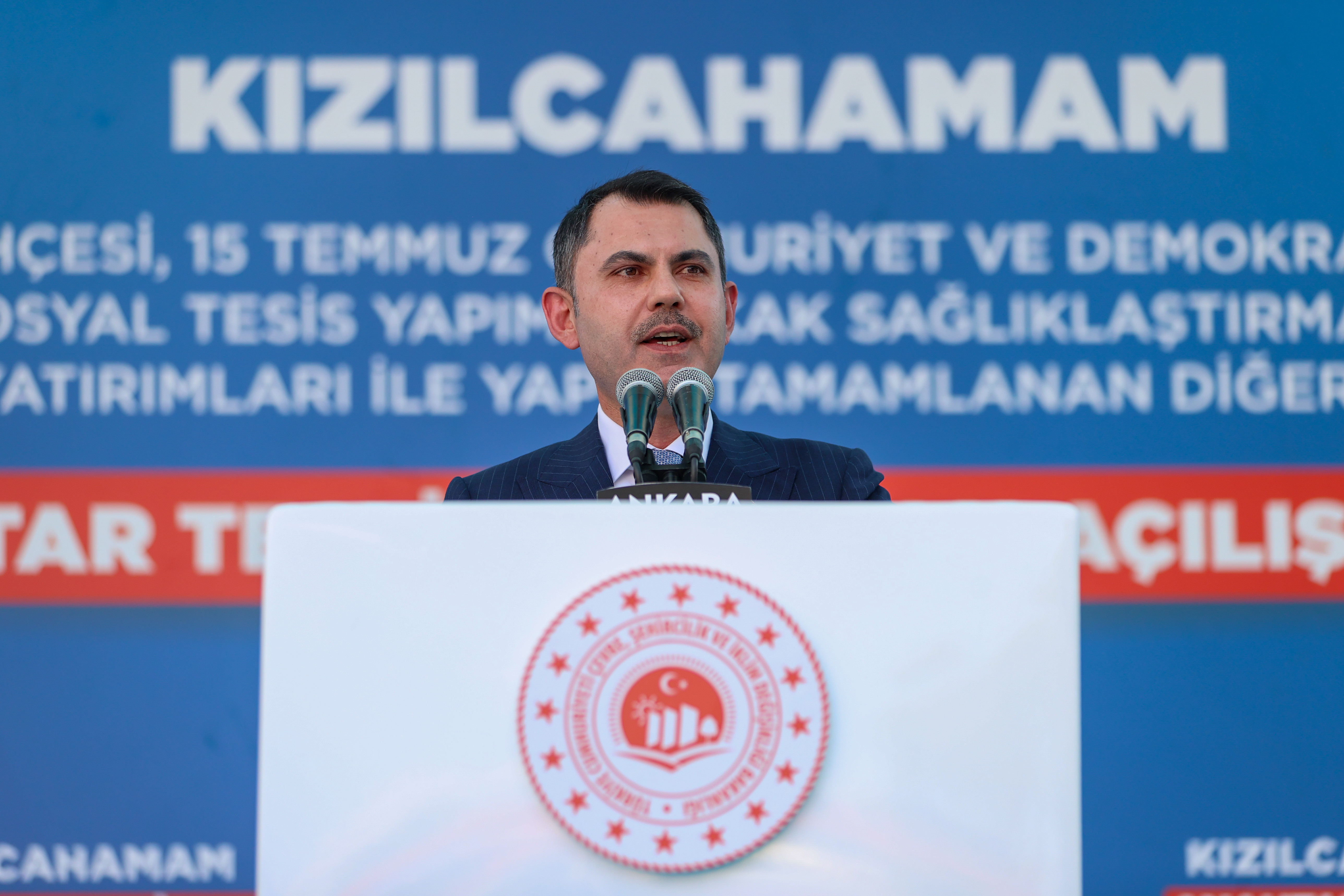 BAKAN KURUM KIZILCAHAMAM TOPLU AÇILIŞ TÖRENİNDE KONUŞTU