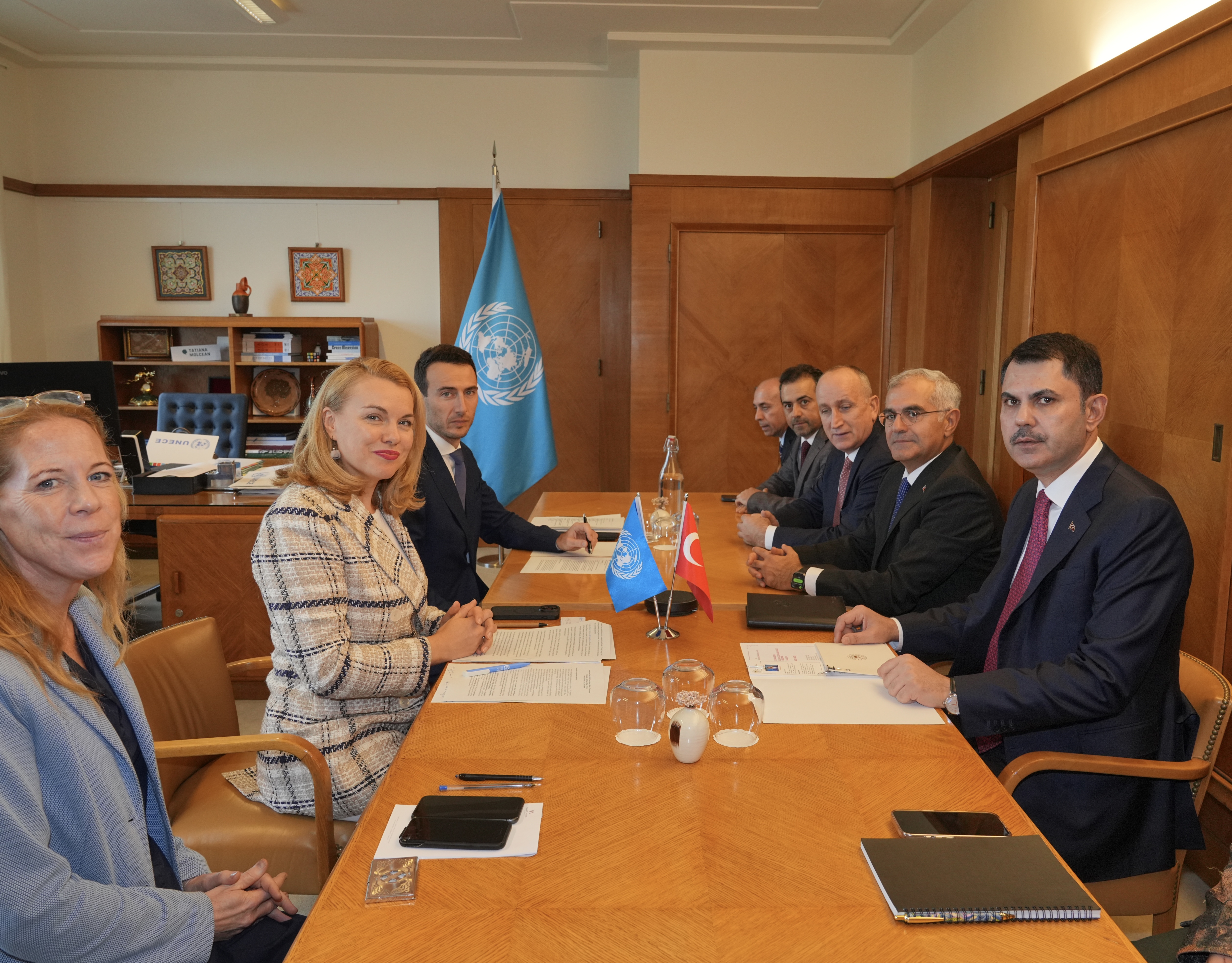 BAKAN KURUM, BM HABİTAT İCRA DİREKTÖRÜ ROSSBACH VE UNECE İCRA DİREKTÖRÜ MOLCEAN İLE GÖRÜŞTÜ