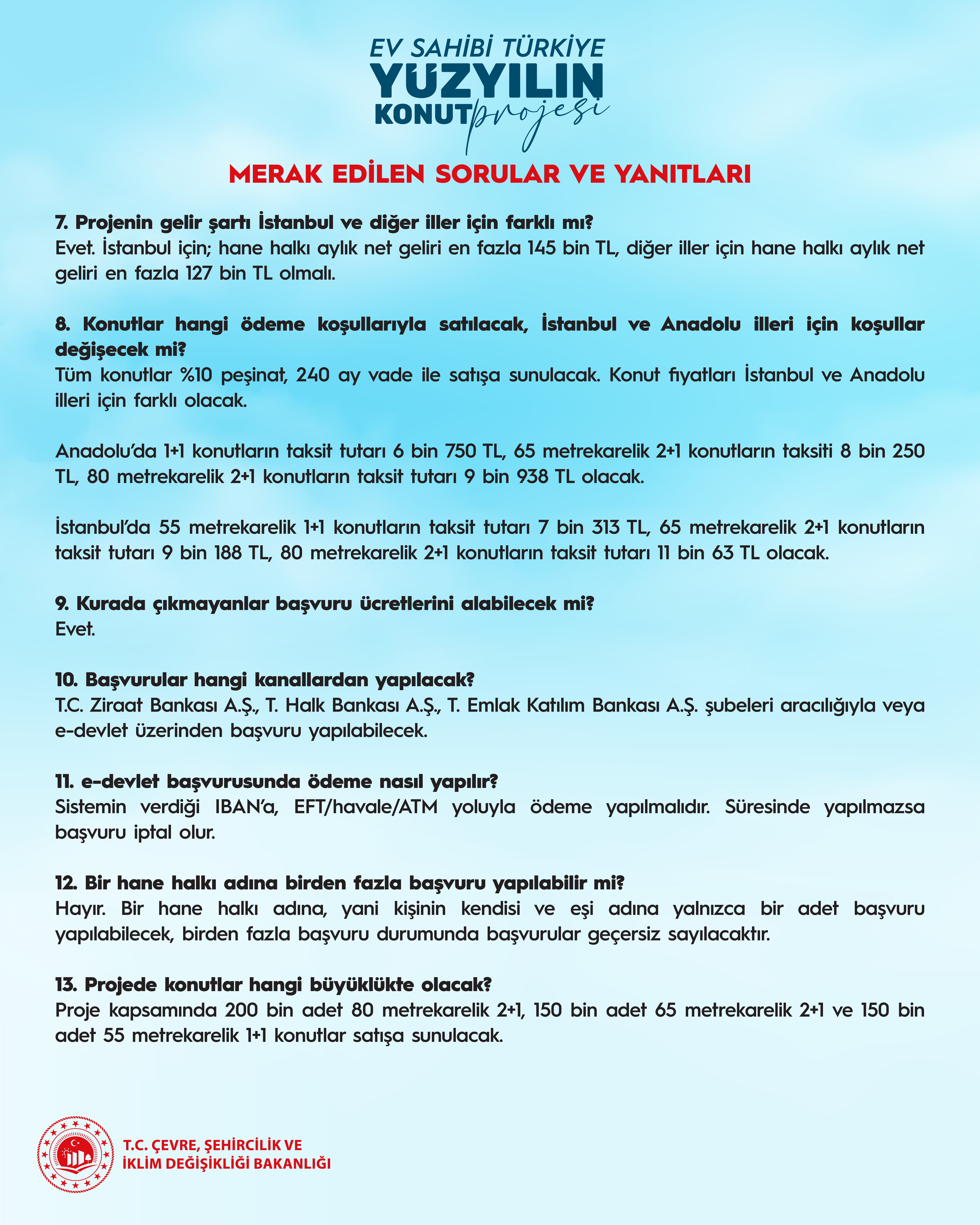 BAKAN KURUM: MERAK EDİLEN KONULARLA İLGİLİ SORULARI YANITLADIK