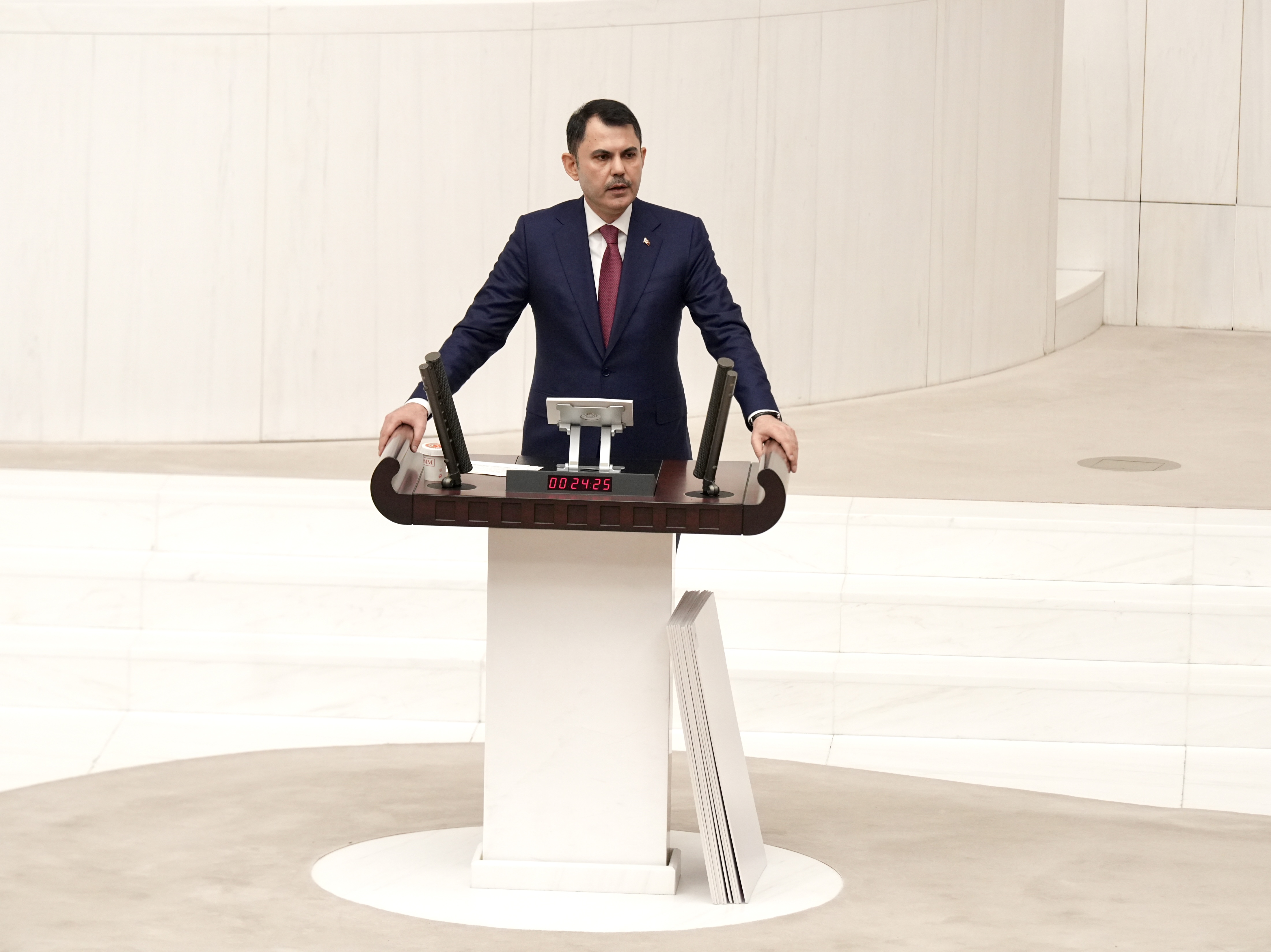 BAKAN KURUM, TBMM GENEL KURULU’NDA MİLLETVEKİLLERİNE HİTAP ETTİ