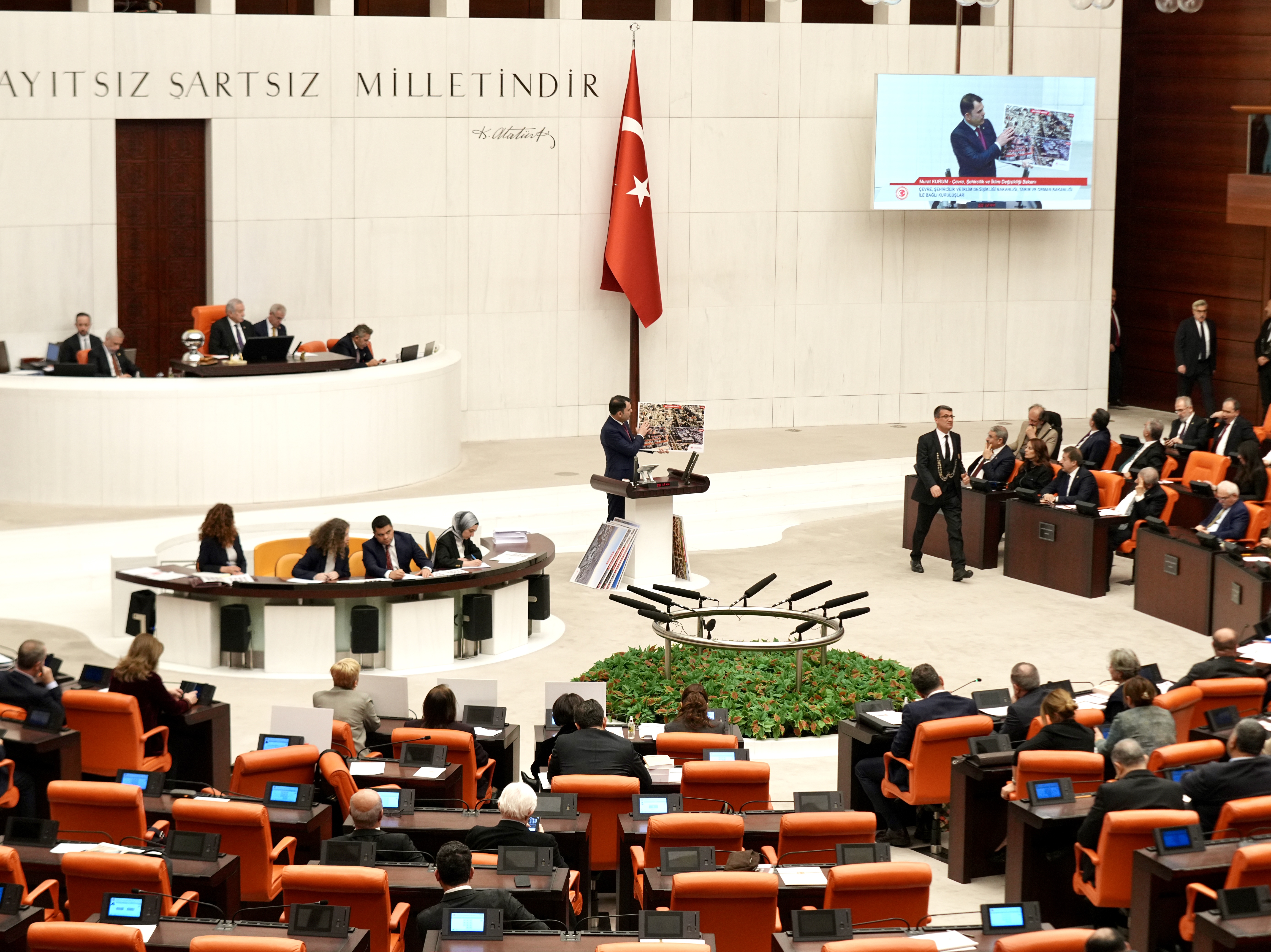 BAKAN KURUM, TBMM GENEL KURULU’NDA MİLLETVEKİLLERİNE HİTAP ETTİ