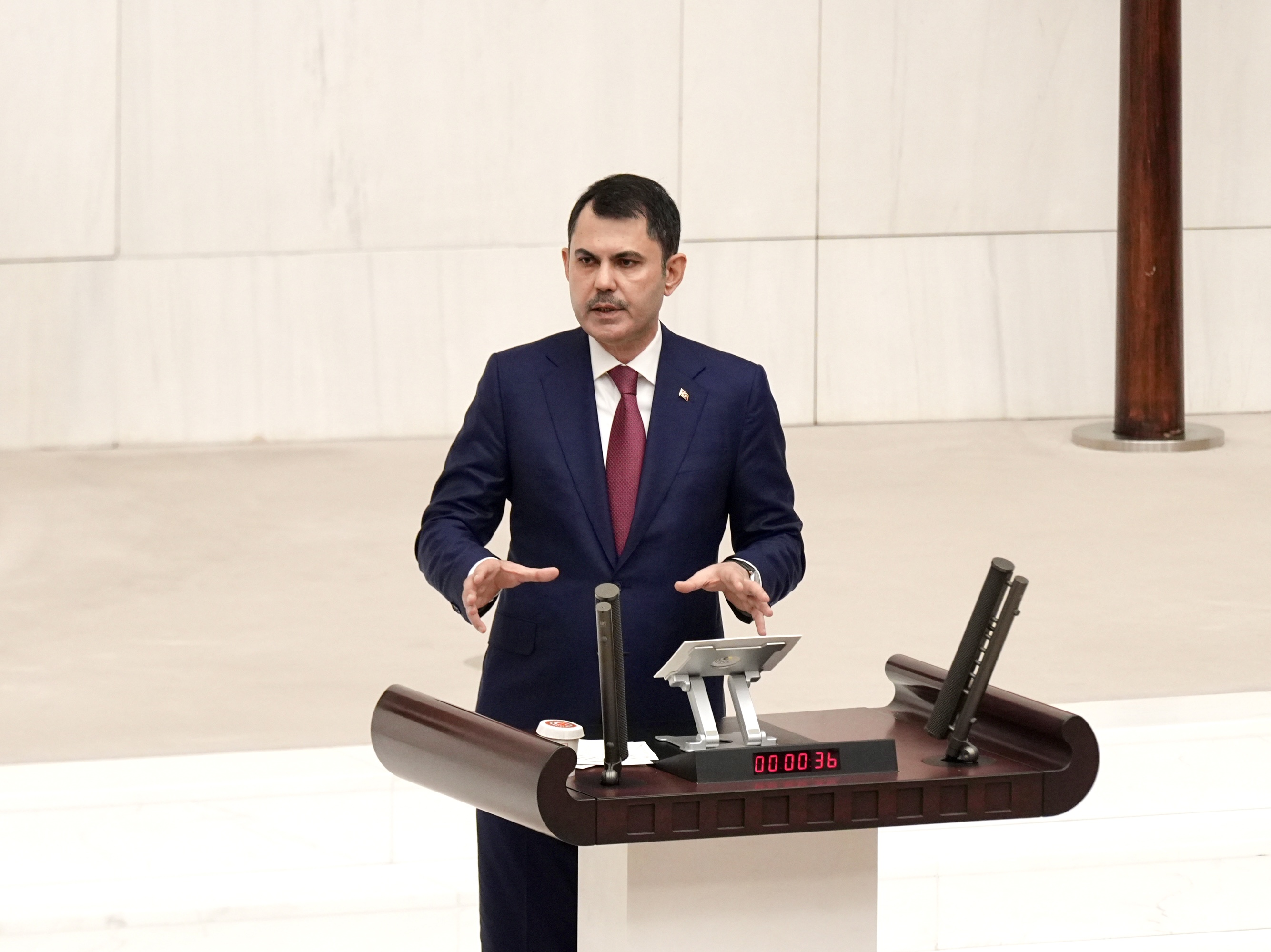 BAKAN KURUM, TBMM GENEL KURULU’NDA MİLLETVEKİLLERİNE HİTAP ETTİ