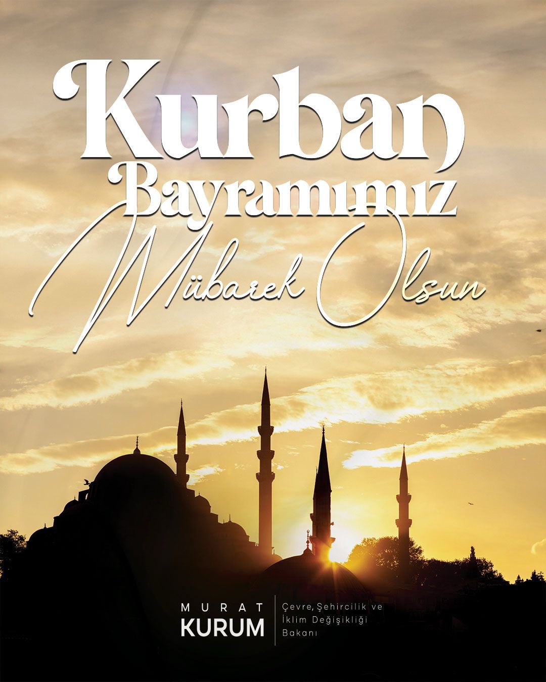 BAKAN KURUM’DAN BAYRAM MESAJI