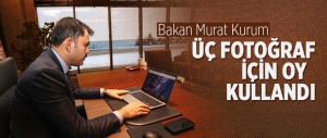 BAKAN MURAT KURUM ANADOLU AJANSI YILIN FOTOĞRAFLARI OYLAMASINA KATILDI