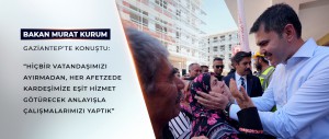 BAKAN MURAT KURUM KAHRAMANMARAŞLILARA MÜJDEYİ GAZİANTEP’TEN VERDİ: “BOĞAZİÇİ BÖLGESİNDEKİ YAPILAŞMANIN BULUNDUĞU ALANLARDA, RİSK OLUŞTURACAK ÖNEMLİ KAYMALARIN OLMADIĞI TESPİT EDİLDİ”