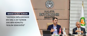 BAKAN MURAT KURUM: MALATYA'DA 7 BİN 881 DEPREMZEDE AİLEMİZİ YENİ EVLERİNE KAVUŞTURDUK