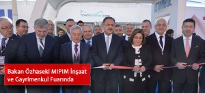 Bakan Özhaseki MIPIM İnşaat ve Gayrimenkul Fuarında