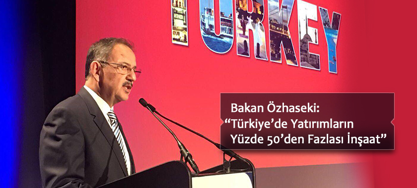 Bakan Özhaseki: “Türkiye’de Yatırımların Yüzde 50’den Fazlası İnşaat”