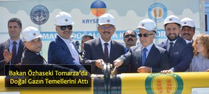 Bakan Özhaseki Tomarza’da Doğal Gazın Temellerini Attı