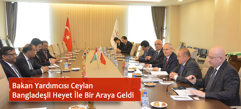 Bakan Yardımcısı Ceylan Bangladeşli Heyet İle Bir Araya Geldi