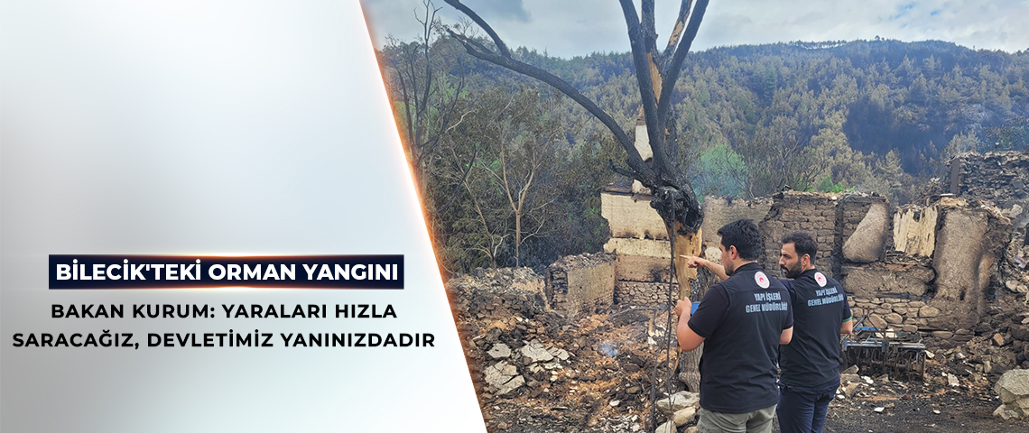 BİLECİK’TEKİ ORMAN YANGINIYLA İLGİLİ 2 İLÇEDEKİ 3 KÖYDE HASAR TESPİT ÇALIŞMALARI TAMAMLANDI