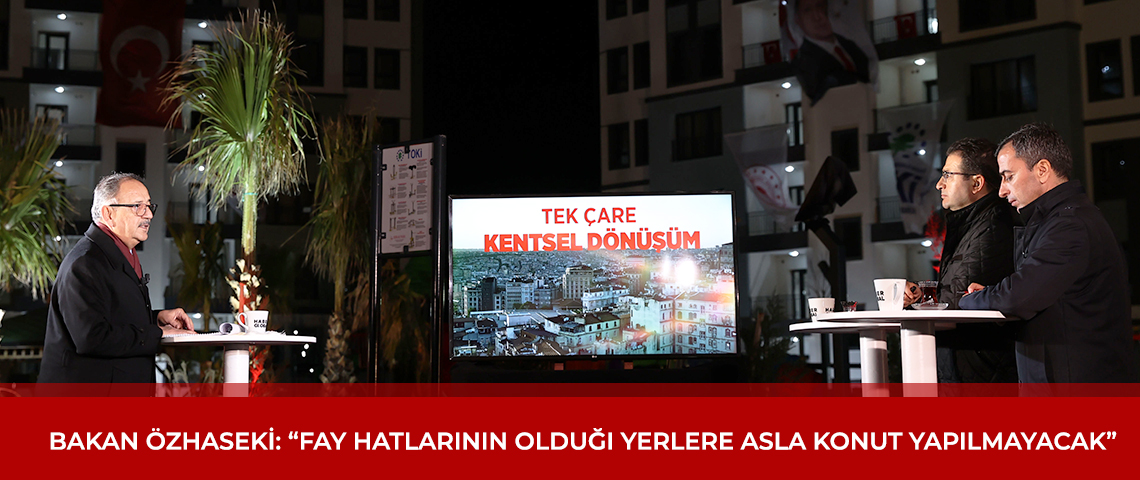 ÇEVRE, ŞEHİRCİLİK VE İKLİM DEĞİŞİKLİĞİ BAKANI MEHMET ÖZHASEKİ HABER GLOBAL’E AÇIKLAMALARDA BULUNDU: “BİZ İŞ YAPMAK İÇİN ONLAR YAPTIRMAMAK İÇİN ÇIRPINIYORLAR”