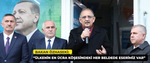 ÇEVRE, ŞEHİRCİLİK VE İKLİM DEĞİŞİKLİĞİ BAKANI MEHMET ÖZHASEKİ, SİNOP’TA KONUŞTU