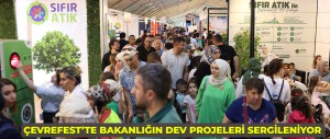 ÇEVRE, ŞEHİRCİLİK VE İKLİM DEĞİŞİKLİĞİ BAKANLIĞI’NA BAĞLI BİRİMLERİN STANTLARI ÇEVREFEST’E DAMGA VURDU