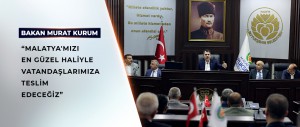 ÇEVRE, ŞEHİRCİLİK VE İKLİM DEĞİŞİKLİĞİ BAKANI MURAT KURUM MALATYA'DA KOORDİNASYON TOPLANTISINA KATILDI