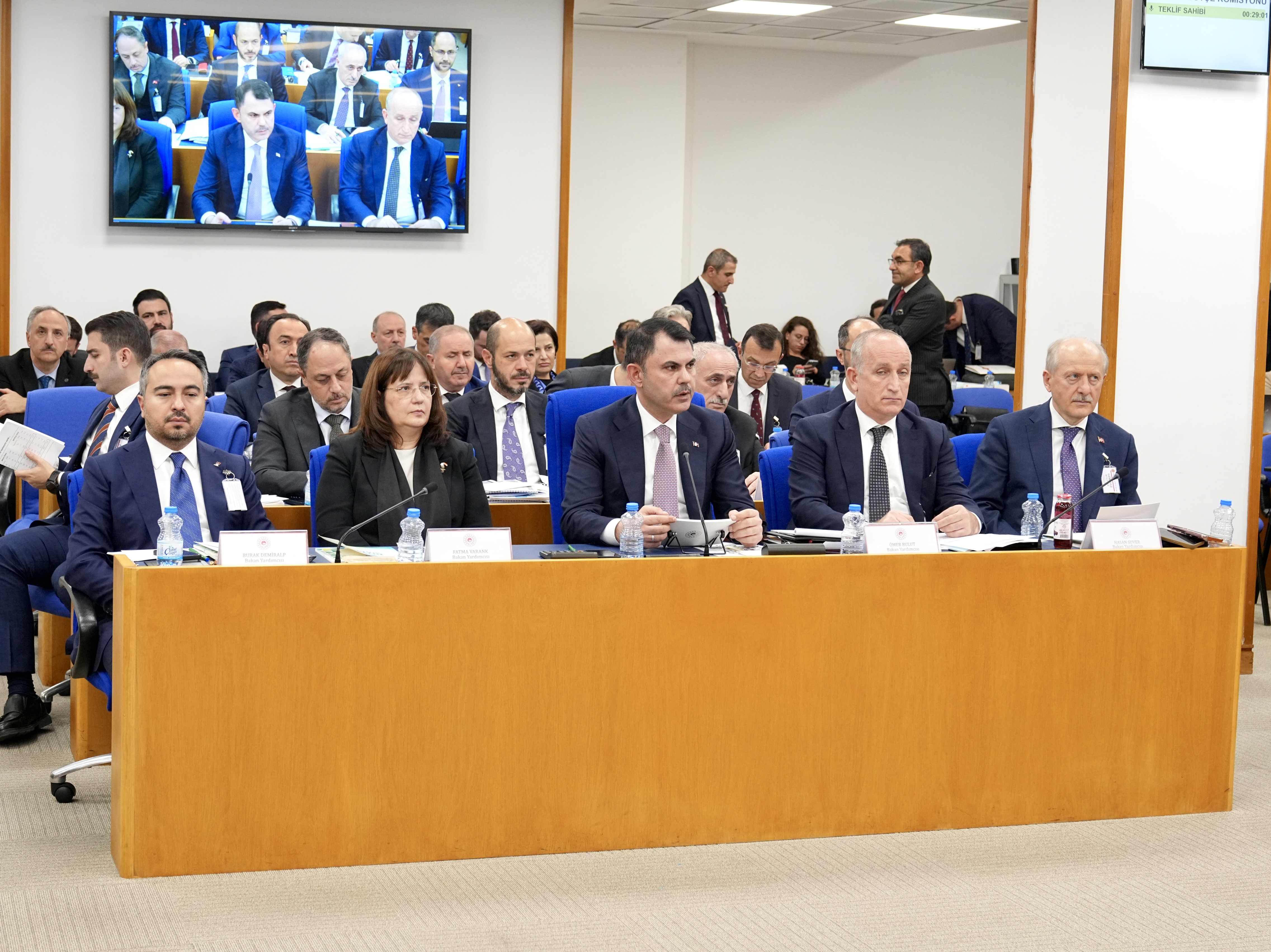 ÇEVRE, ŞEHİRCİLİK VE İKLİM DEĞİŞİKLİĞİ BAKANLIĞI’NIN 2026 YILI BÜTÇESİ TBMM KOMİSYONUNDAN GEÇTİ