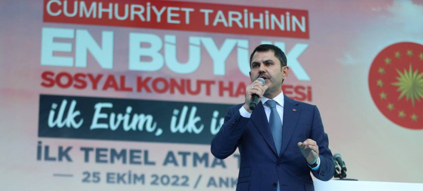 BAKAN KURUM: “İLK EVİM, İLK İŞYERİM PROJESİNDE 17 İLİMİZDE AYNI ANDA 5.615 YUVAMIZIN TEMELLERİNİ ATMANIN MUTLULUĞUNU YAŞIYORUZ