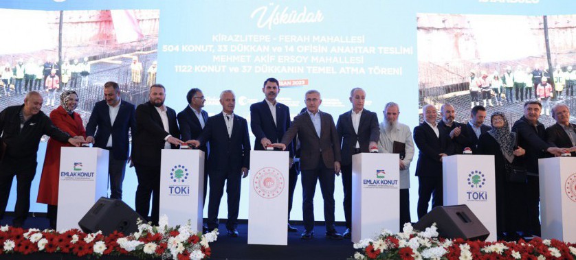 BAKAN KURUM, İSTANBUL’DA KİRAZLITEPE KENTSEL DÖNÜŞÜM TAPU TESLİMİ VE YENİ PROJE TEMEL ATMA TÖRENİ'NE KATILDI