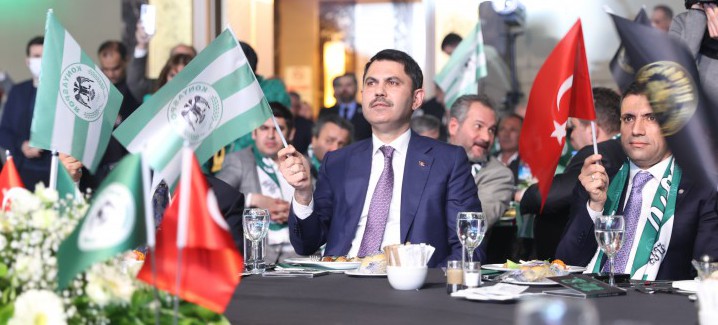 BAKAN MURAT KURUM, KONYASPOR 100. YIL GALASI'NA KATILDI