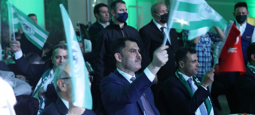 BAKAN MURAT KURUM, KONYASPOR 100. YIL GALASI'NA KATILDI