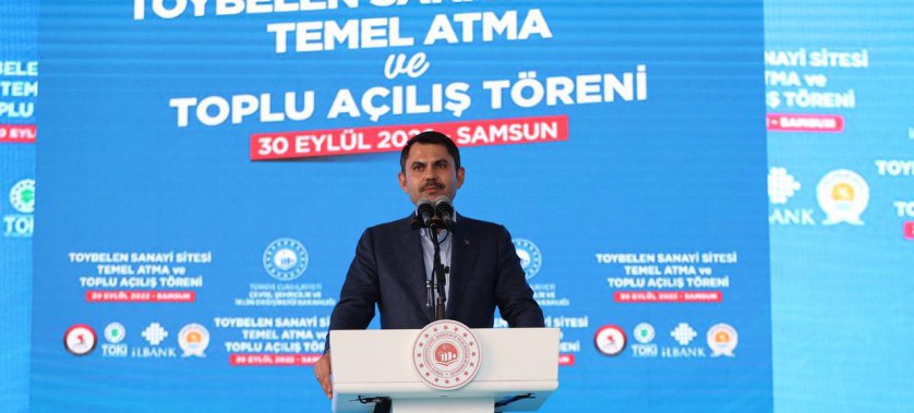 BAKAN MURAT KURUM, SAMSUN'DA TEMEL ATMA VE TOPLU AÇILIŞ TÖRENE KATILDI