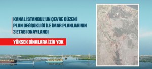 KANAL İSTANBUL'UN ÇEVRE DÜZENİ PLAN DEĞİŞİKLİĞİ İLE İMAR PLANLARININ 3 ETABI ONAYLANDI