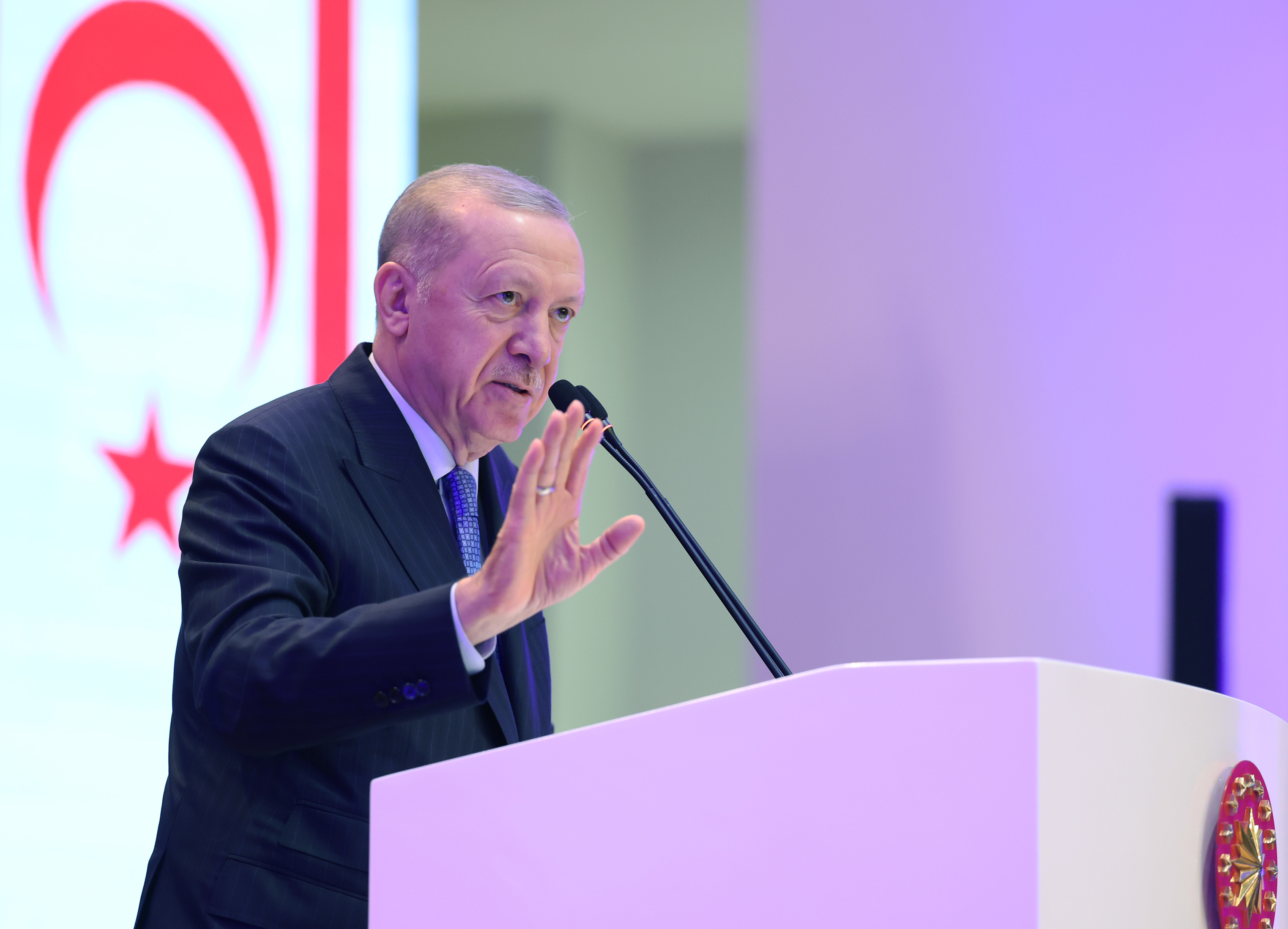 CUMHURBAŞKANI ERDOĞAN’IN KATILIMIYLA KKTC CUMHURBAŞKANLIĞI VE MECLİS BİNALARI AÇILDI