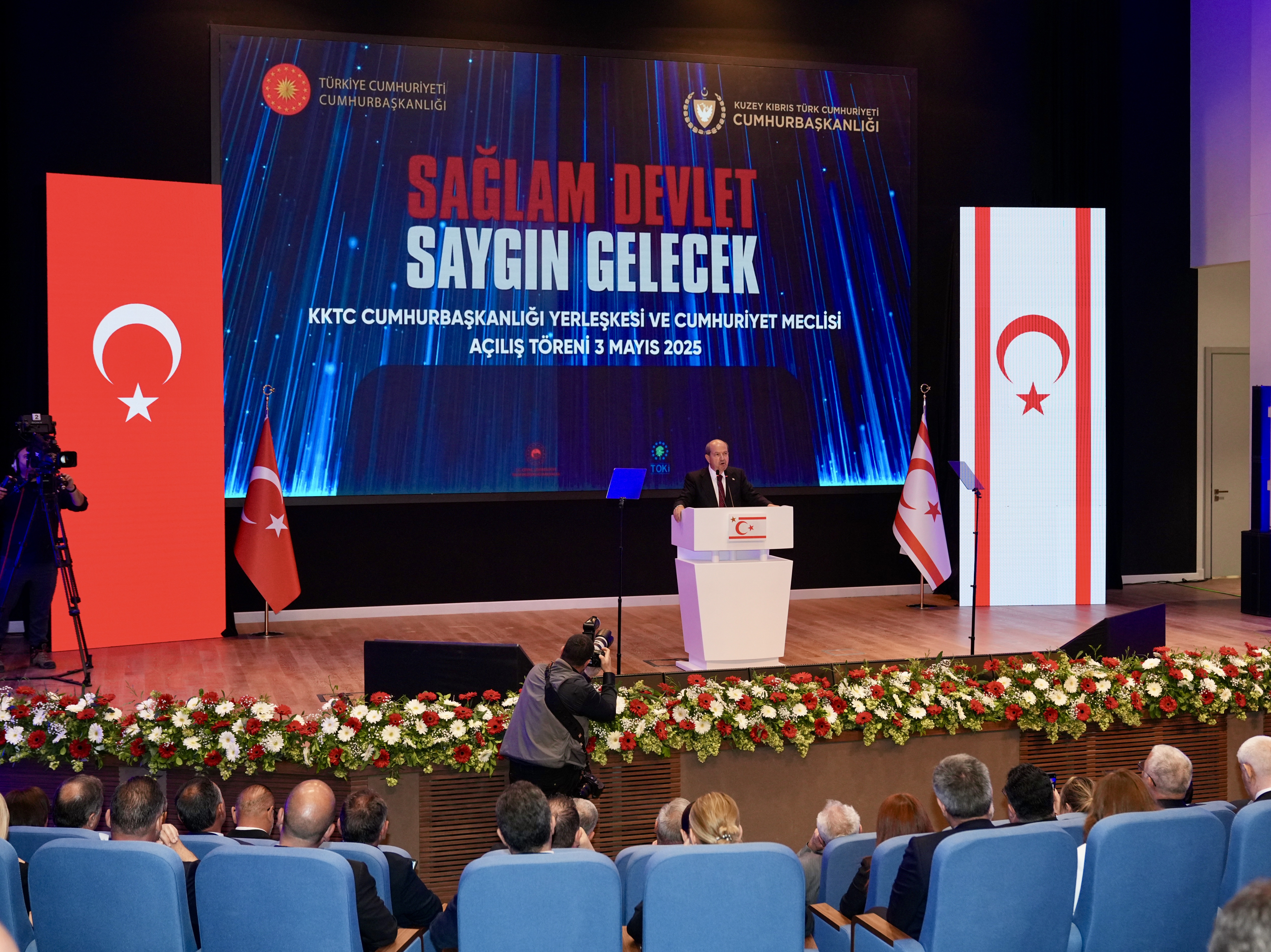 CUMHURBAŞKANI ERDOĞAN’IN KATILIMIYLA KKTC CUMHURBAŞKANLIĞI VE MECLİS BİNALARI AÇILDI