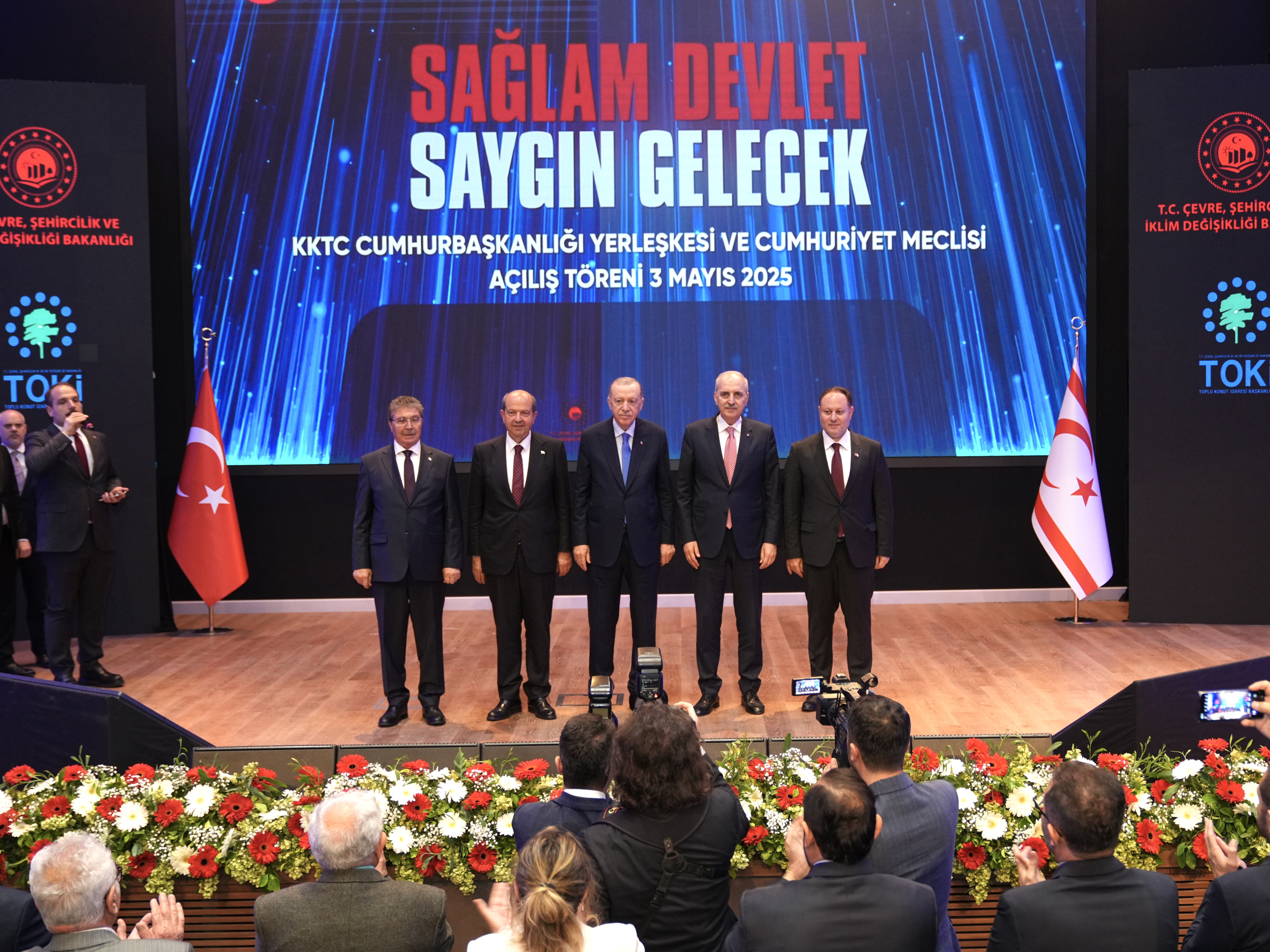 CUMHURBAŞKANI ERDOĞAN’IN KATILIMIYLA KKTC CUMHURBAŞKANLIĞI VE MECLİS BİNALARI AÇILDI