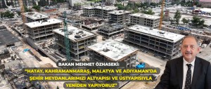 DEPREMDEN ETKİLENEN İLLERİMİZİ ESKİ CANLILIĞINA KAVUŞTURACAK, TİCARİ HAYATA GÜÇ KATACAK OLAN, ŞEHİRLERİMİZİN KALBİ ŞEHİR MEYDANLARIMIZI DA TARİHÎ VE KÜLTÜREL DOKUSUNA UYGUN OLARAK İNŞA EDİYORUZ