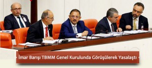 İmar Barışı TBMM Genel Kurulunda Görüşülerek Yasalaştı