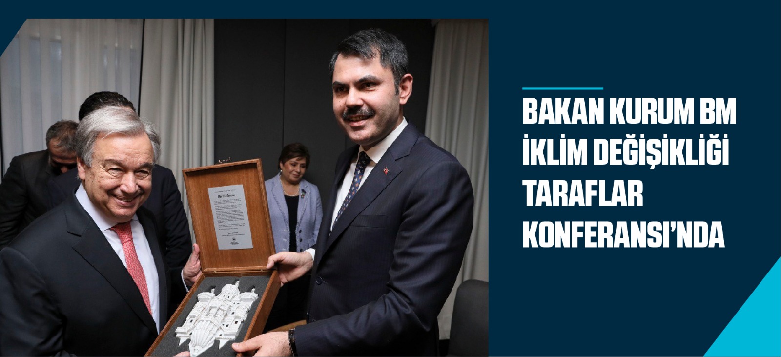 KURUM BM GENEL SEKRETERİ GUTERRES İLE İKİLİ GÖRÜŞME GERÇEKLEŞTİRDİ